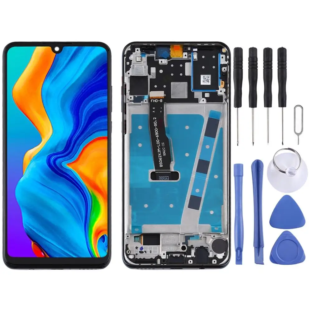 ЖК-экран и дигитайзер Полная сборка с рамкой для Huawei P30 Lite / Nova 4e (RAM 6G/высокая