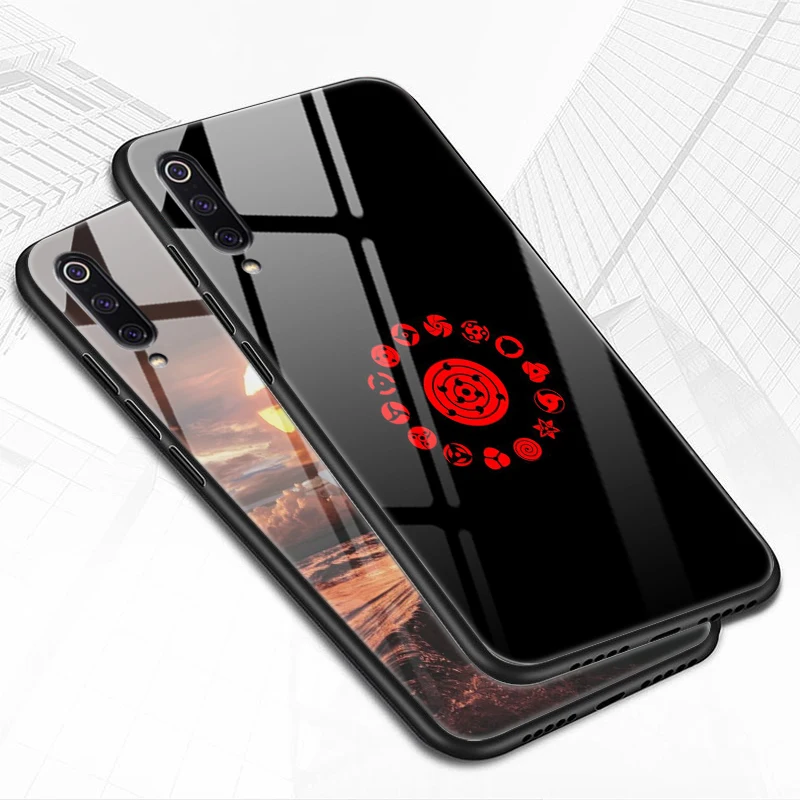 Чехол из закаленного стекла для телефона для Red mi 7 8A K20 Примечание 6 7 8 Pro крышка для Xiaomi mi A3 CC9E CC9 задняя оболочка героя аниме «Наруто