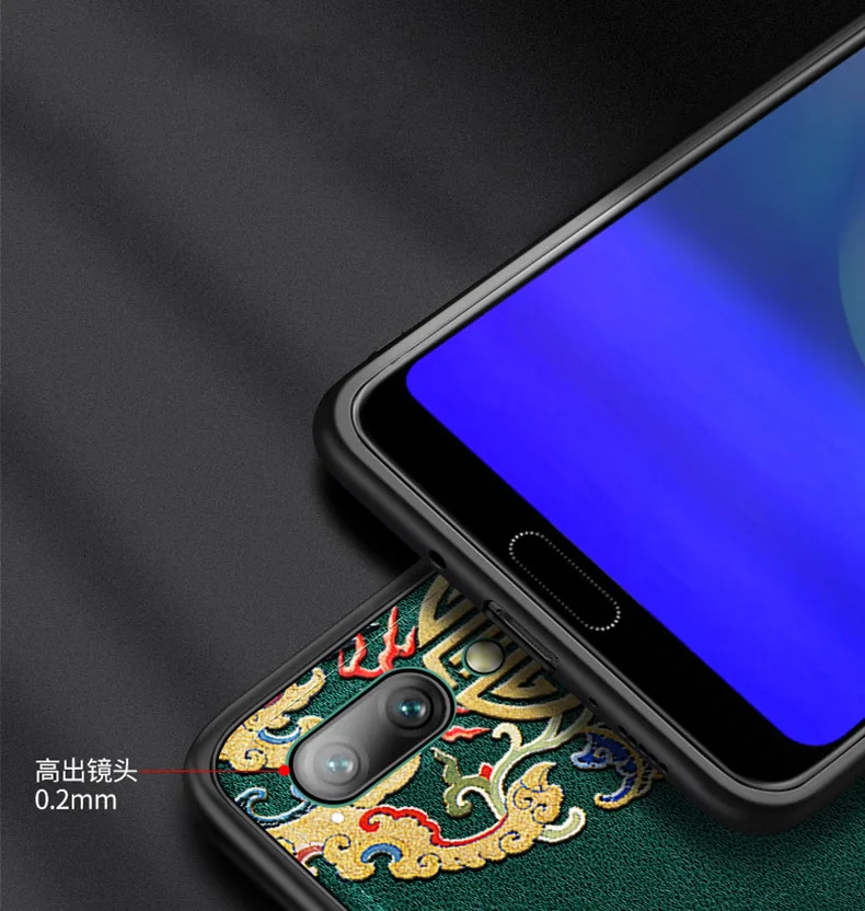 Тисненая кожаная задняя крышка для huawei Honor 8x Honor 10 Honor View 10 V10 чехол специальные китайские стильные чехлы для телефона Aixuan
