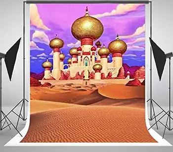 

Arabian Aladdin Palace Castle Desert Sand Entrance photography backgrounds High quality Computer print birthday backdrop