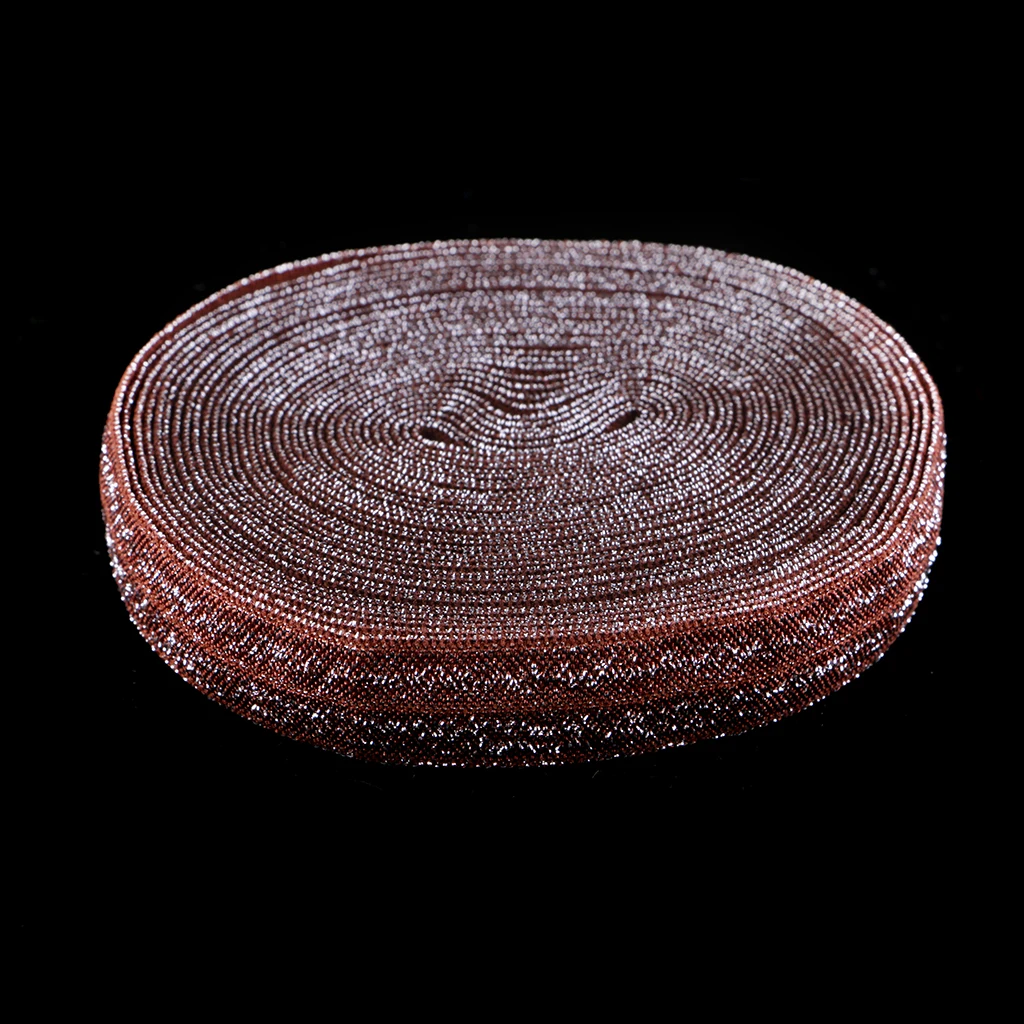 5 Yards 1.5 cm Wide, Sewing Glitter Fold Over Elastic Stretch Trim Elastic Ribbon for Headband Clothes Dress Decor