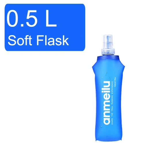 500ML soft flask Резервуар для воды гидратационная емкость для гидратации пакет сумка для хранения без добавления бисфенола А-0.25L 0.5L 1L 1.5L 2L 3L Бег Жилет гидратации рюкзак - Цвет: 500ML soft flask