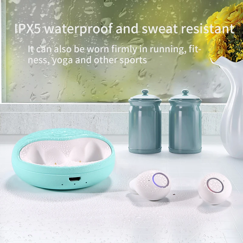 TWS Bluetooth 5,0 наушники беспроводные наушники 3D стерео IPX5 Водонепроницаемый двойной микрофон гарнитуры Наушники 500 мАч зарядный ящик