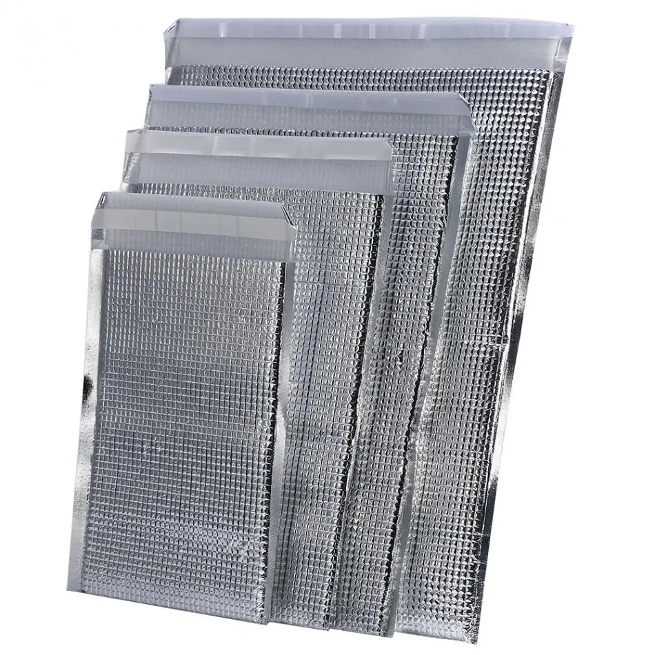 10pcs Aluminum Foil Insulation Takeaway Food Picnic Winter Warm Bag Seafood Cake Fresh Frozen Ice Pack Thicker Lunch Cold Bag
