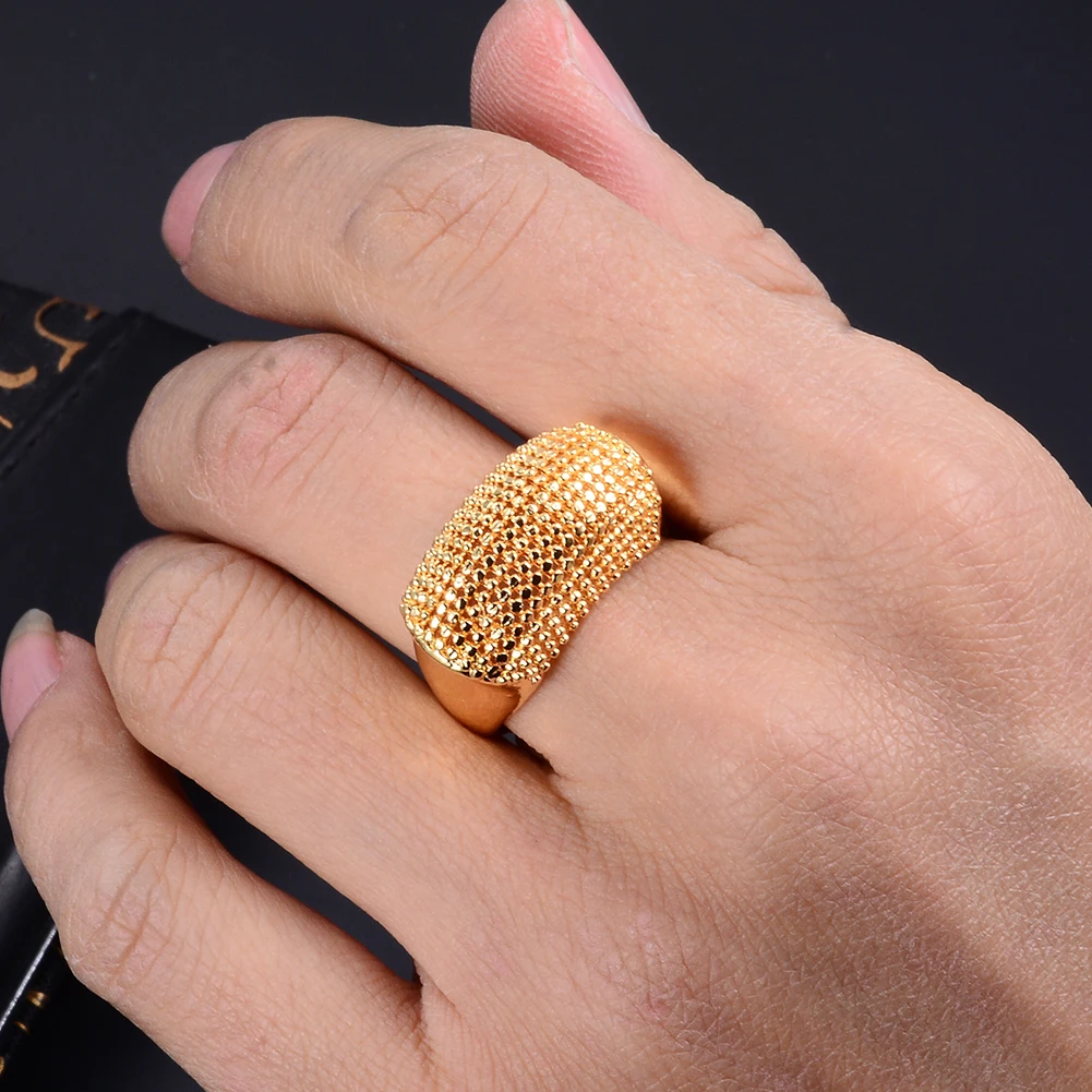 Wando Ethnic epiecia 24k золотые свадебные кольца для мужчин и женщин уникальный дизайн Дубай женские свадебные кольца рождественские украшения