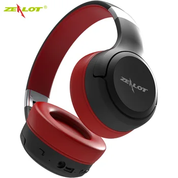

NEW ZEALOT B28 Bluetooth Headphones with Display Screen Wireless Headset with Microphone for Computer,Phones Support TF card