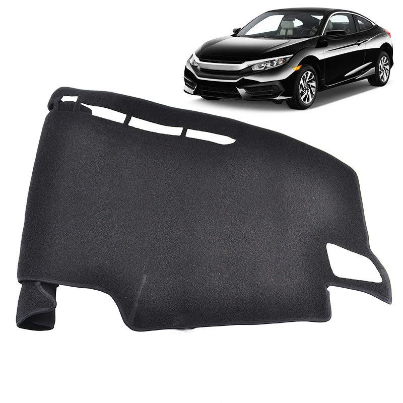 Защита от солнца, коврик для приборной панели, автомобильный защитный нескользящий коврик для приборной панели, черный коврик для Honda Civic 10th- качество