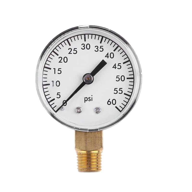 

Hot Ts-50-4 Pressure Gauge 0-4Bar 0-60Psi Practical Pool Spa Filter Water Pressure Gauge Side Mount 1/4 Inch Pipe Thread Npt