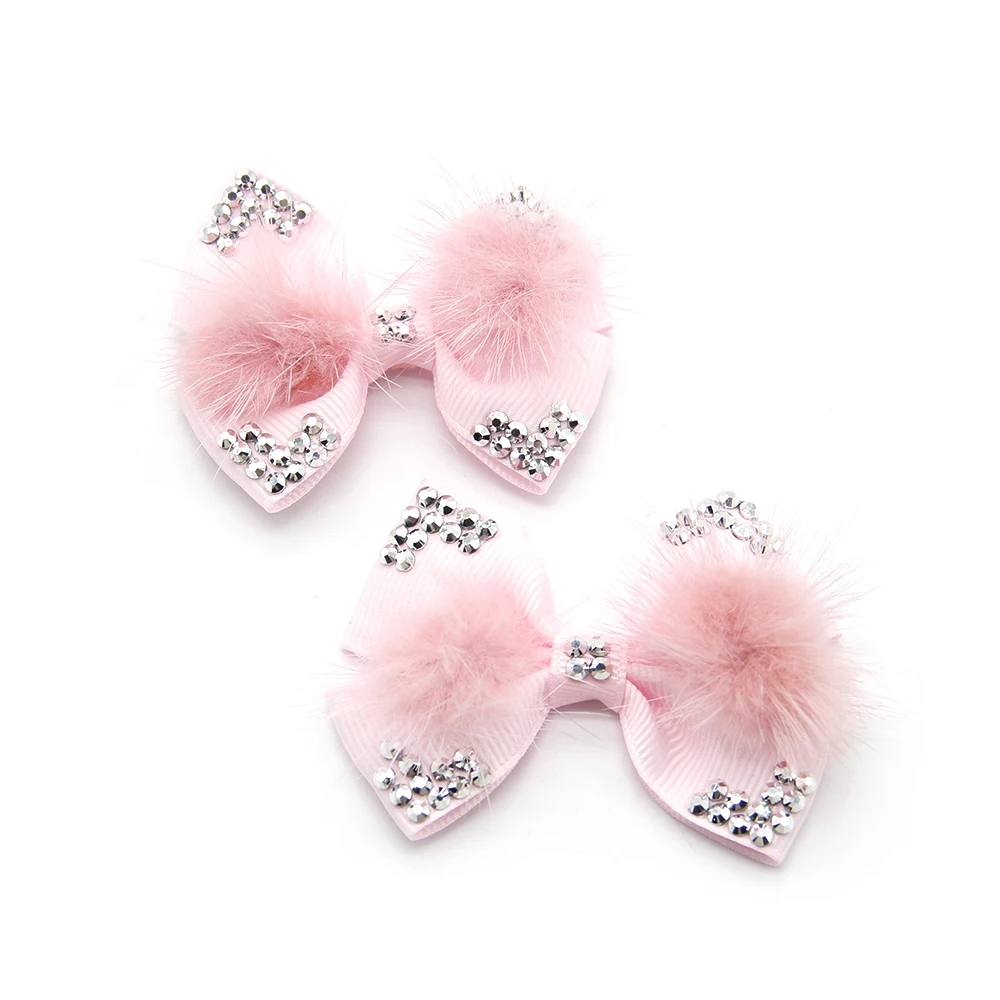 David accessories 25 сплошная изящная одежда для купания перо вельветовое платье с бантом, платье-пачка с бантом для маленьких девочек, ручная работа, банты со стразами "сделай сам", лента для волос, 25Yc6370