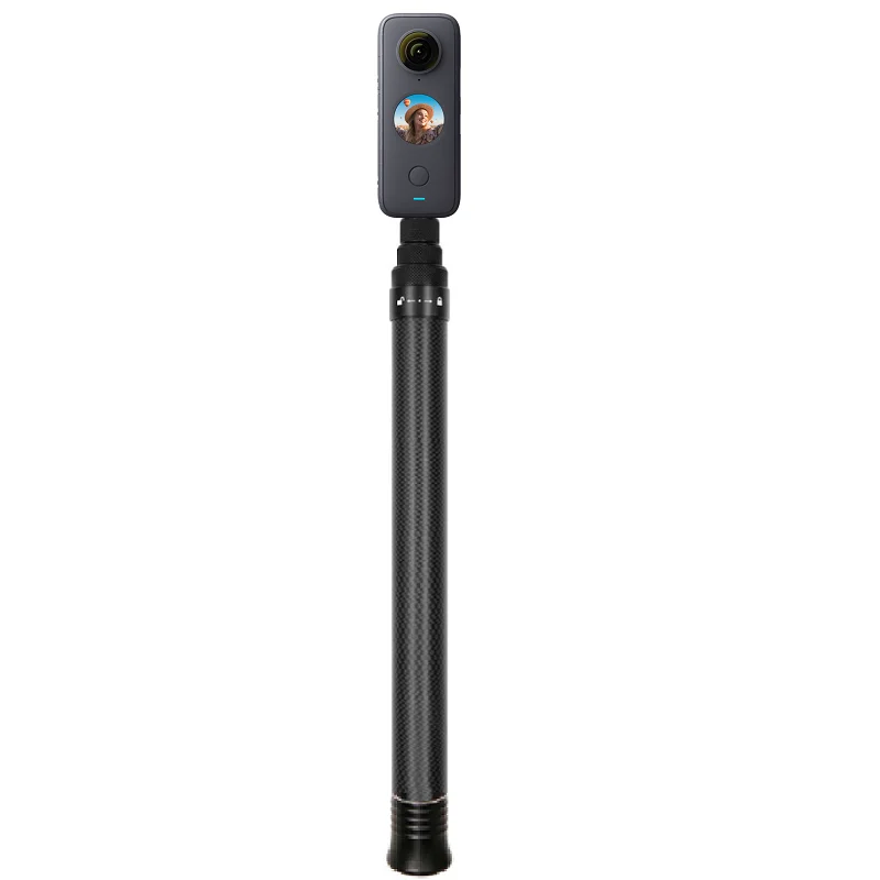 1.5m Ultra-Light Carbon Fiber Invisible Selfie Stick for Insta360 X4 X3/ONE X2/ONE RS R X Accessory selfie stick,sports camera selfie stick
