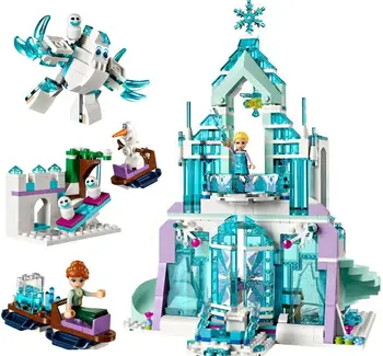 

Elsa Anna Magical Ice Castle Model Building Blocks Cinderella Princess Castle Compatible with Lepinblock Friends