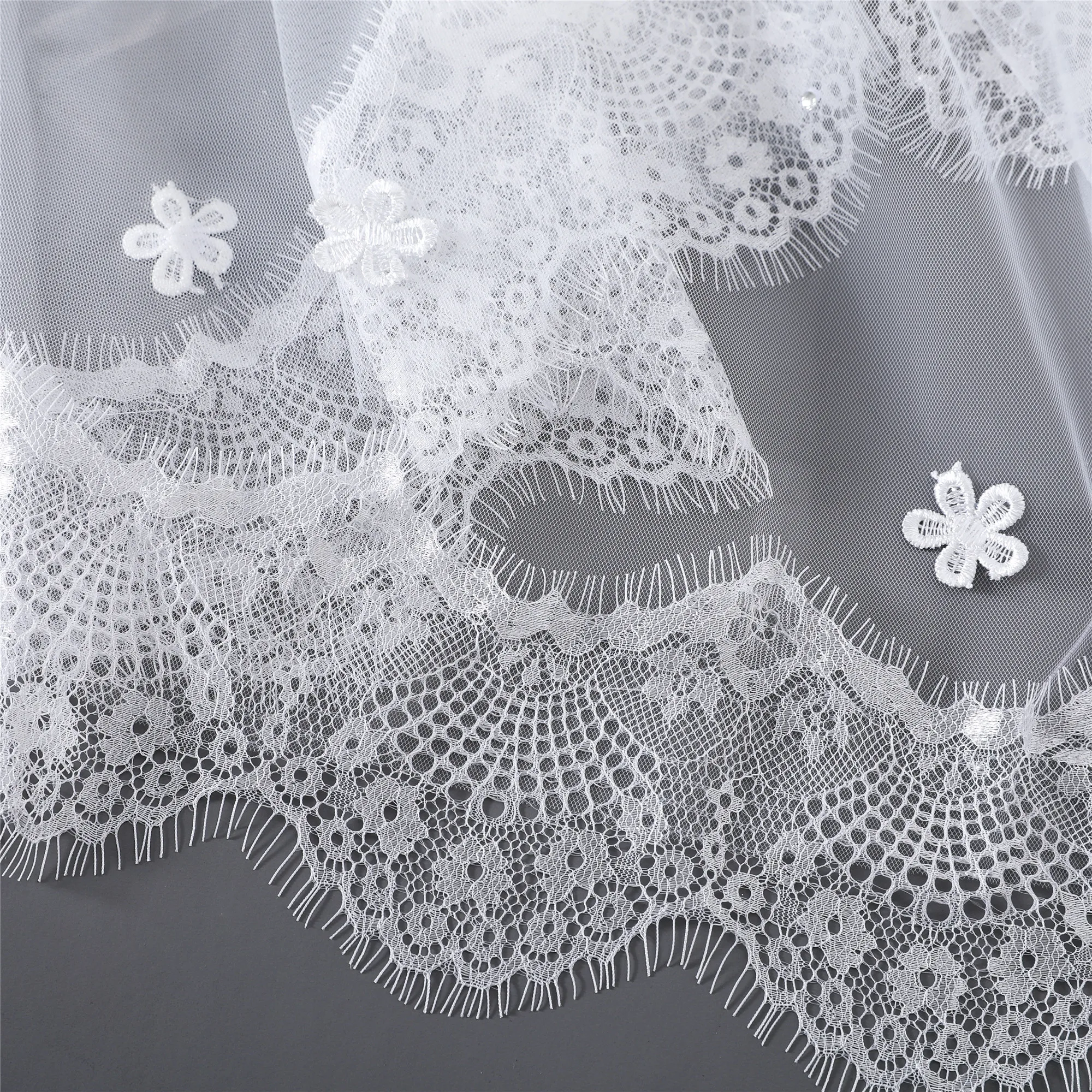 Erosebridal Новое поступление собор 3 ярда Фата невесты bead edge свадебная фата длиной Для женщин, приталенный смокинг, брендовый модный белый свадебный вуаль изготовление размеров под заказ
