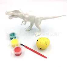 Детская DIY модель динозавра цветной рисунок образовательный цвет стерео Виниловая фигурка кукла граффити