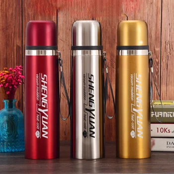 

Large Capacity Stainless Steel Vacuum Insulation Cup Female Student Male Outdoor Insulation Pot Water Cup 500/1000ML Large