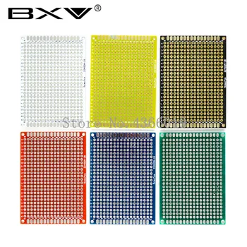 

1pcs 5x7cm 5*7 Double Side Prototype PCB diy Universal Printed Circuit Board White Blue Yellow Black Red Green 5x7 cm PCB Kit