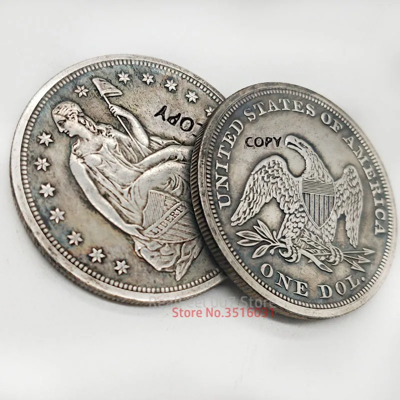 26 шт. Набор монет США 1840-1865 сидя свободы копия монет Орел копия монет