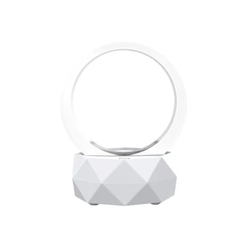 

Wireless Speaker Subwoofer Bass Speaker with Colorful LED Night Lights Portable Mini Rechargeable MP3 Player (White)