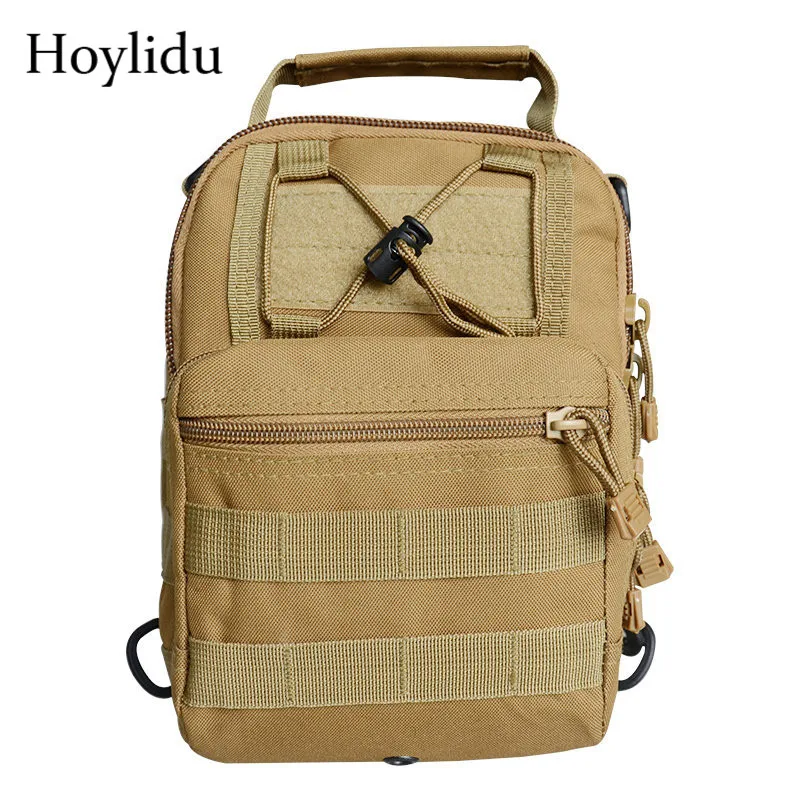 

New Fashion Mens Camouflage Chest Bags Portable Casual Travel Multifunction Large Capacity Waterproof Unisex Brown Shoulder Bags