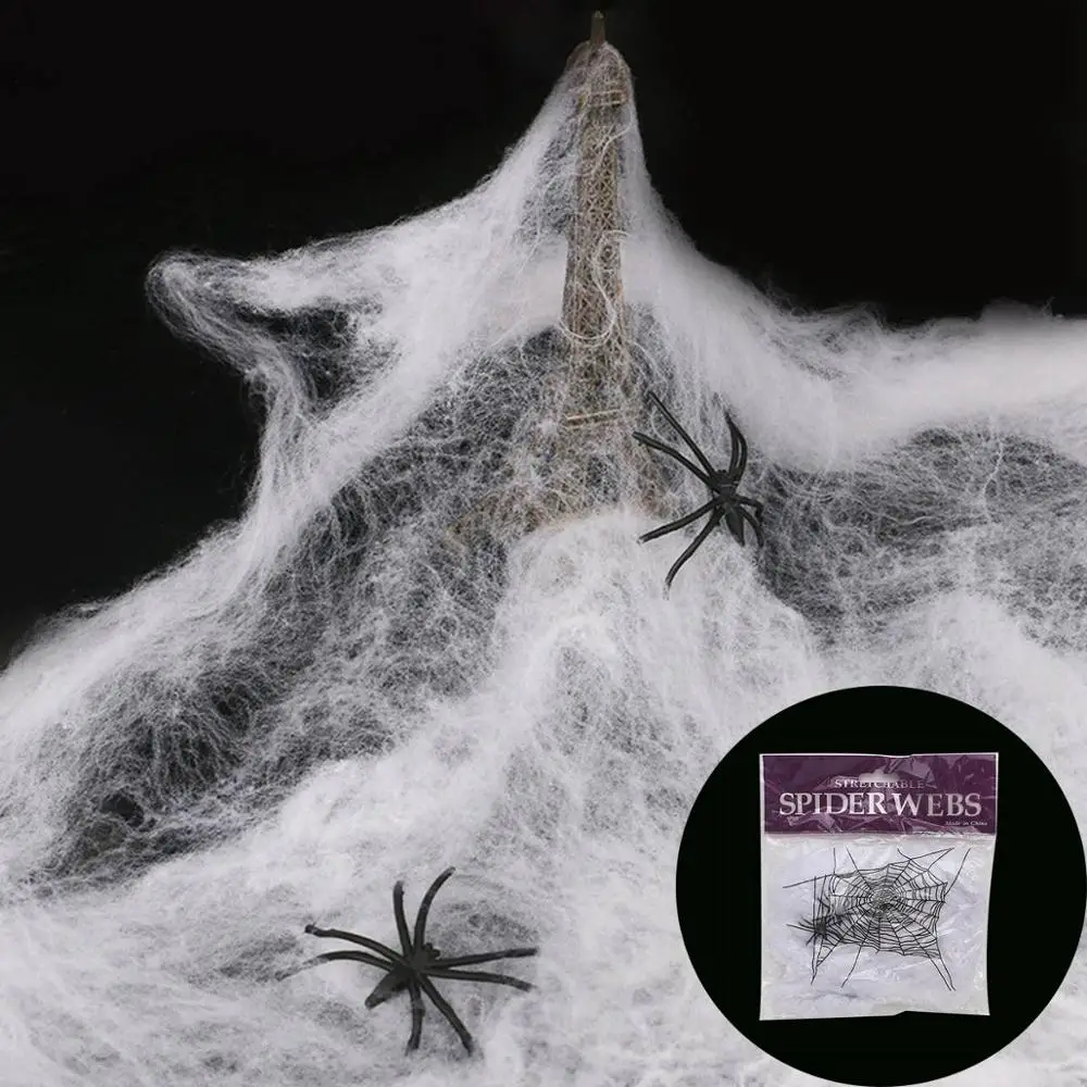 Spider Silk Taoup 2 шт. Косплей зубы Вампира Клыки протезы реквизит зомби ужас костюм Хэллоуин аксессуары вечерние украшения для взрослых - Цвет: Spider Silk