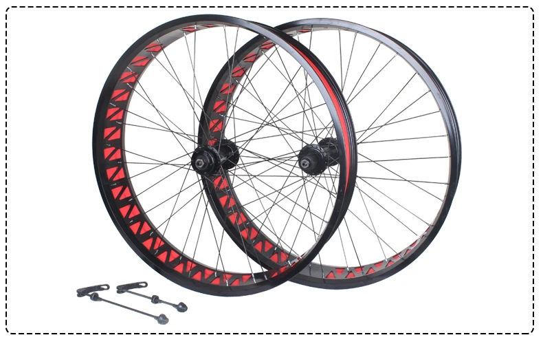 Bearing 26*4.0 Hollow Fat Bike Wheels 36H 135/190mm 100mm width MTB Snow and Beach Wheelset Suit for Elictric 26x4.0 | Спорт и