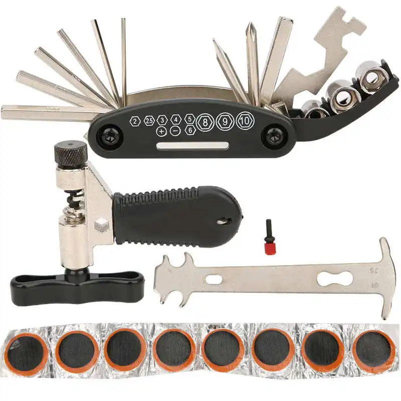 Bike Chain Tool Kit 16 In 1 Tool Chain Checker Chain Breaker Splitter