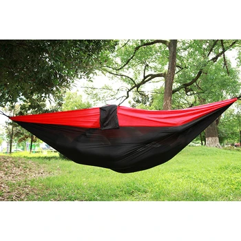 

Double Hammock Parachute Cloth Nylon Fabric Portable Double Ring Swing Sleeping Bed for Camping Outdoor Hiking Travel