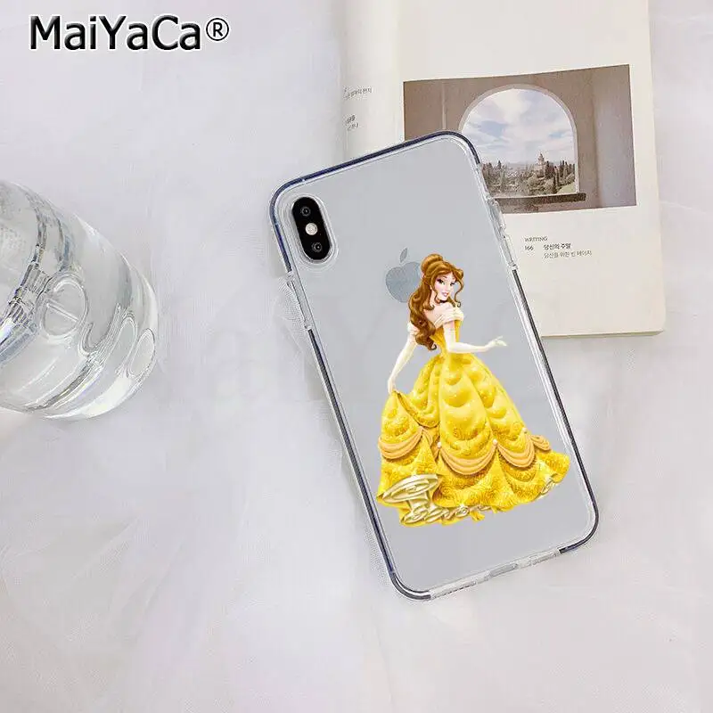 MaiYaCa beauty Beast Rose Princess прозрачный мягкий чехол для телефона для iPhone 11 pro XS MAX 8 7 6 6S Plus X 5 5S SE XR