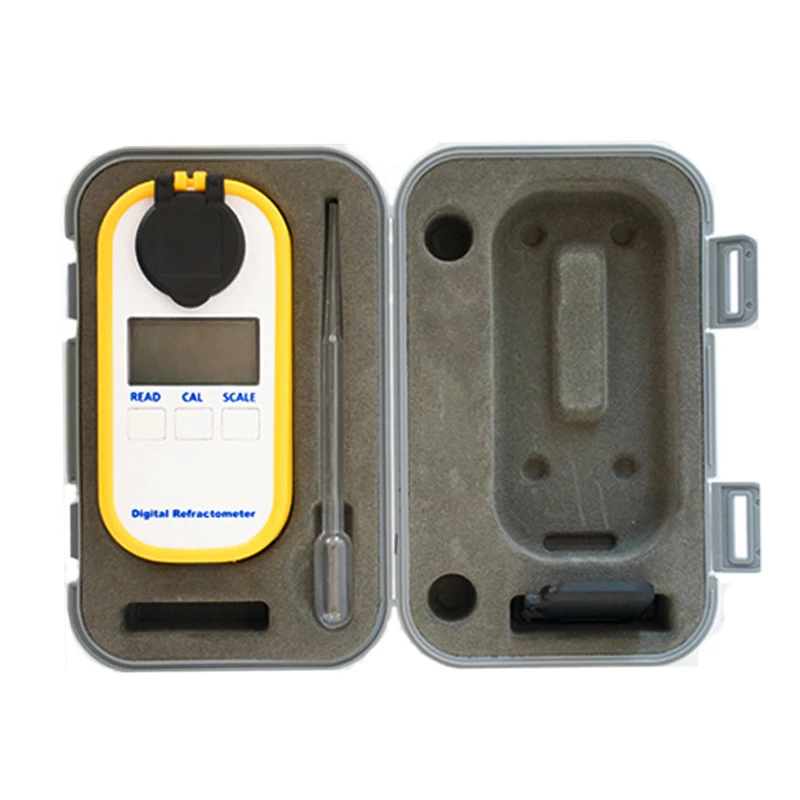 Digital Salinity Refractometer Salt Solution Detector Sodium Content Specific Gravity Test f/ Food Processing Marine Aquaculture