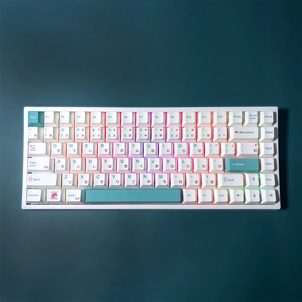 perfil pbt keycap dye-sub inglês personalizado personalidade