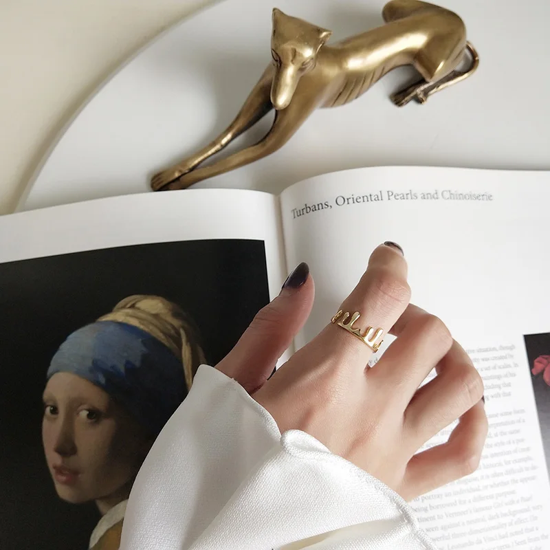 ElfoPlataSi, серебряные кольца из натуральной 925 пробы, размер 5, 6, 7, Золотая Корона в форме капли воды, S925 кольцо для женщин, девушек, леди, ювелирное изделие XY1387