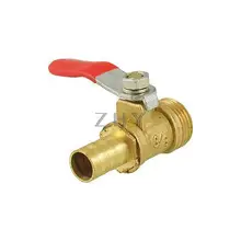 3/" резьба до 10 мм отверстие хвост пневматический шарик клапан красного золота тон