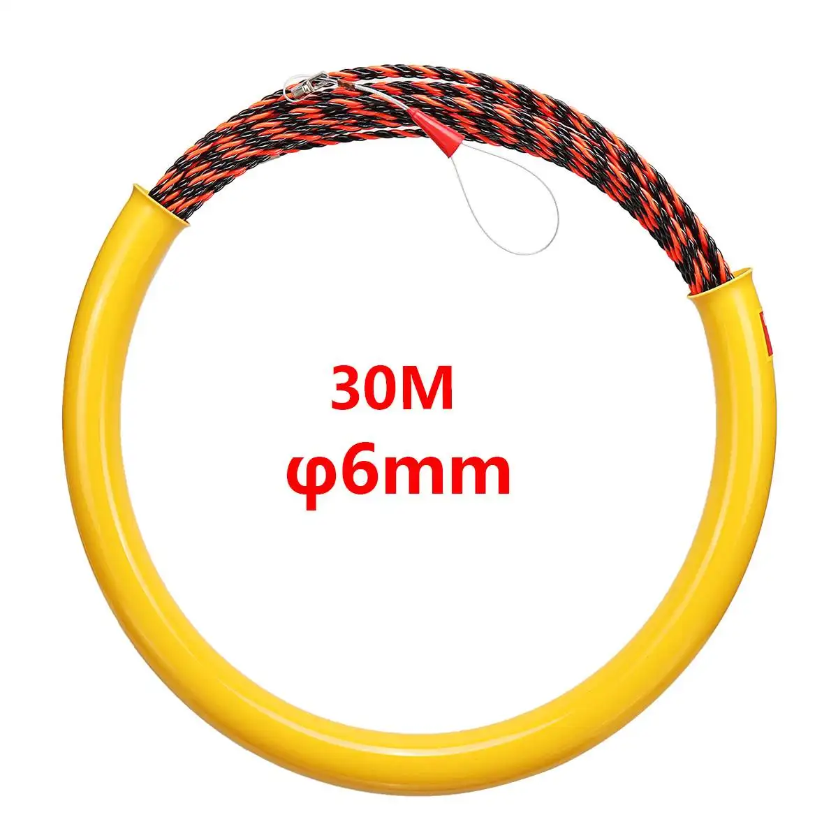 

6mm*30m Nylon Fish Tape Electric Cable Push Puller Conduit Ducting Cable Rodder Wire Guide