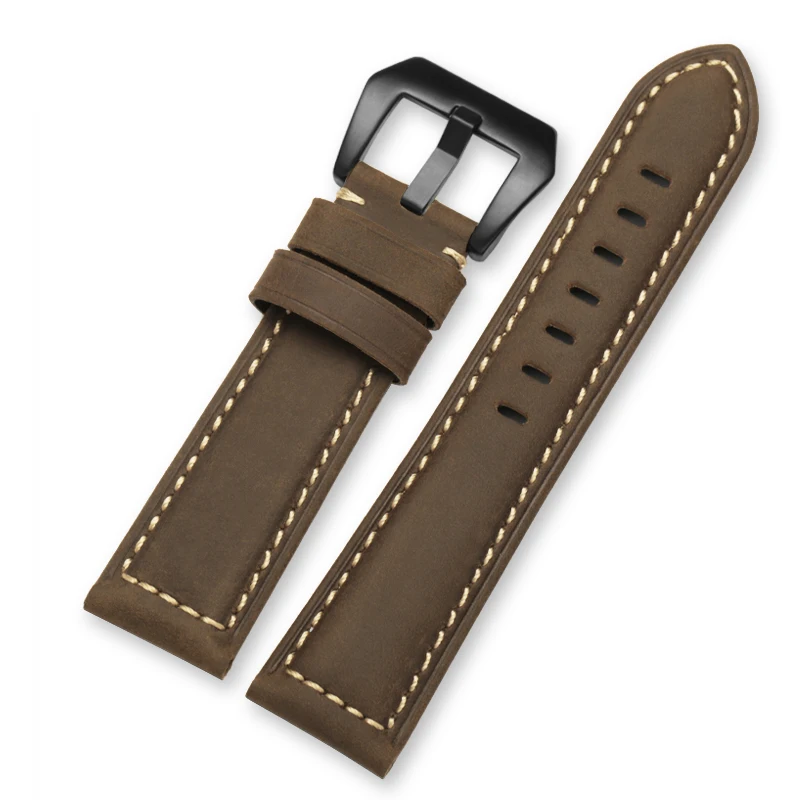 22mm 20mm Leather Strap For Samsung Galaxy Watch 3/Huawei Watch GT2/Amazfit GTR Anti-sweat bracelet wristband for Galaxy watch 4