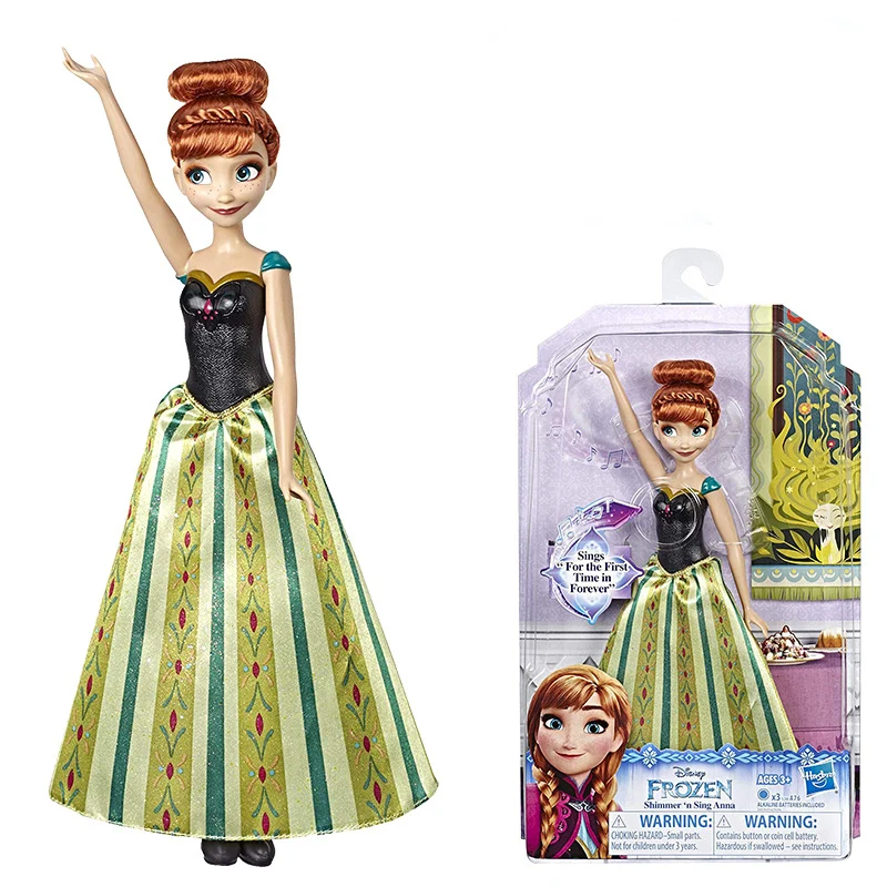 Hasbro Дисней замороженная Эльза принцесса игрушка Анна фигурка Коллекционная модель куклы Поющие Куклы набор игрушек для девочек