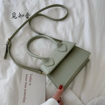 

2019 Color Solid PU Leather Crossbody Bags For Women Female Shoulder Messenger Bag Lady Mini Phone Purses And Handbags Handbag