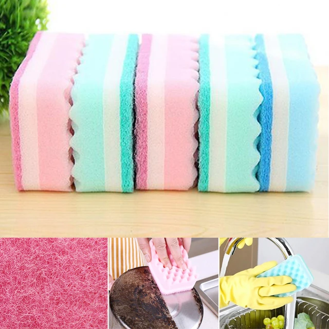 Bath Sponge Three Layer Sponge Body Scrubber Shower Sponge For