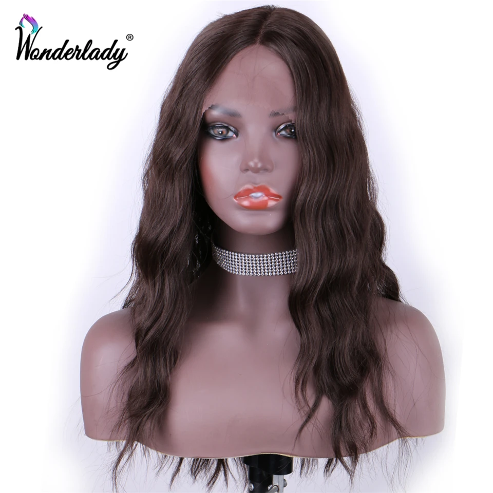 WonderLady Ombre коричневые кружевные передние парики термостойкие синтетические