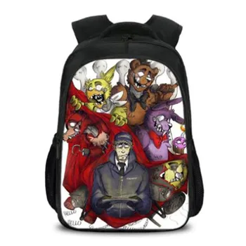 

16 Inch Cartoon Five Night At Freddy Backpack Kids Bonnie Fazbear School Bags for Teenager Boys Bagpacks Children Mochila