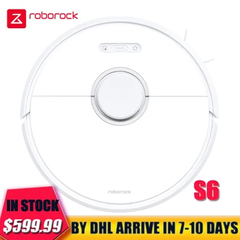 

Vacuum Cleaner Robot Roborock S6 Sweeping Dust Sterilize With Alexa Voice Control Smart Planned Washing Mopping Robot