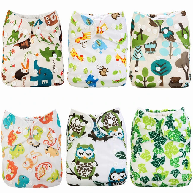 [Mumsbest] Baby Cloth Diapers 6pcs/Pack with Insert Wholesale Drop