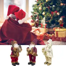 2020 горячая распродажа Новое светодиодное Рождественское украшение кукла Санта ткань Рождественская кукла Рождество Новый год
