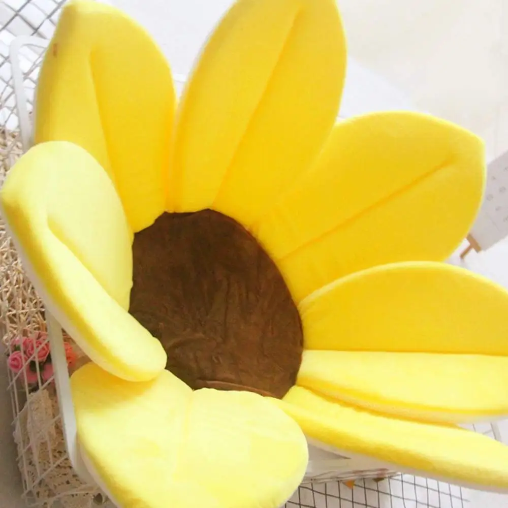 Baby Bathtub Foldable Bath Blooming Flower Tub for Baby Anti-slip Blooming Sink Bath For Baby Play Toddler Bath Sunflower Cushio