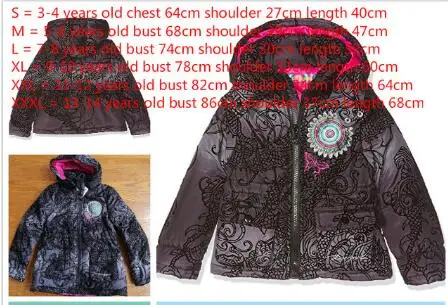 2 Зимняя хлопковая куртка DESIGUAL для девочек; Размеры s-xxxl - Цвет: 2