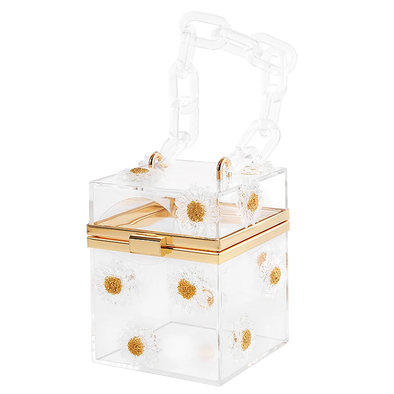 clear acrylic box purse