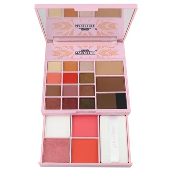 

Marlylufe Brand Makeup Palettes Set Matte Eyeshadow Pressed Powder Blush Professional Cosmetic with Battery Charge By Factory