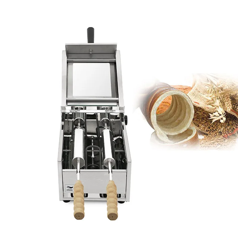 

Машина для приготовления пирожных Kurtos Kalacs, коммерческий пончик, Пончик, мороженое, конусное устройство, электрическая Венгерская машина для приготовления хлеба