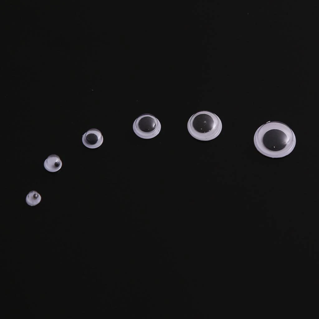 A Box Of 710 Pieces Assorted Size Self Adhesive Sticky Wiggle Googly Eyes