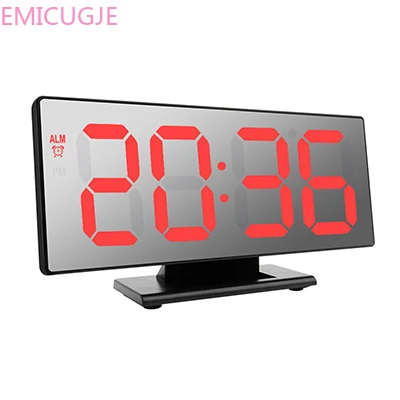 

Night Display LED Desktop Alarm Clocks Despertador LED Mirror Digital Alarm Clock Electronic Watch Table Multifunction Snooze