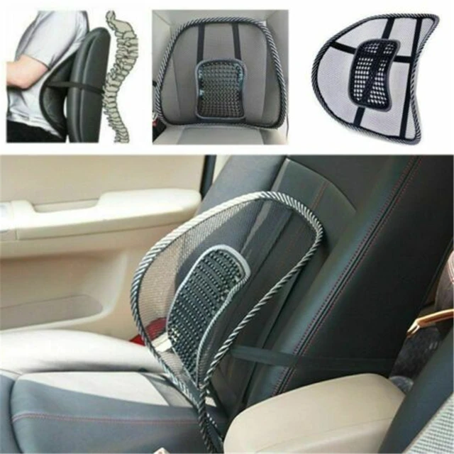 2x Mesh Lumbar Back Support Cushion Seat Posture Corrector Car Office Chair  Home