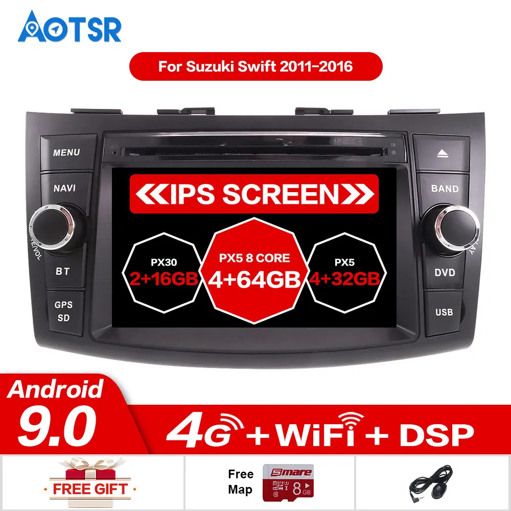Car Multimedia System Android 9.0 9.1 Car Dvd Player For Suzuki Swift 20112016 Car Radio